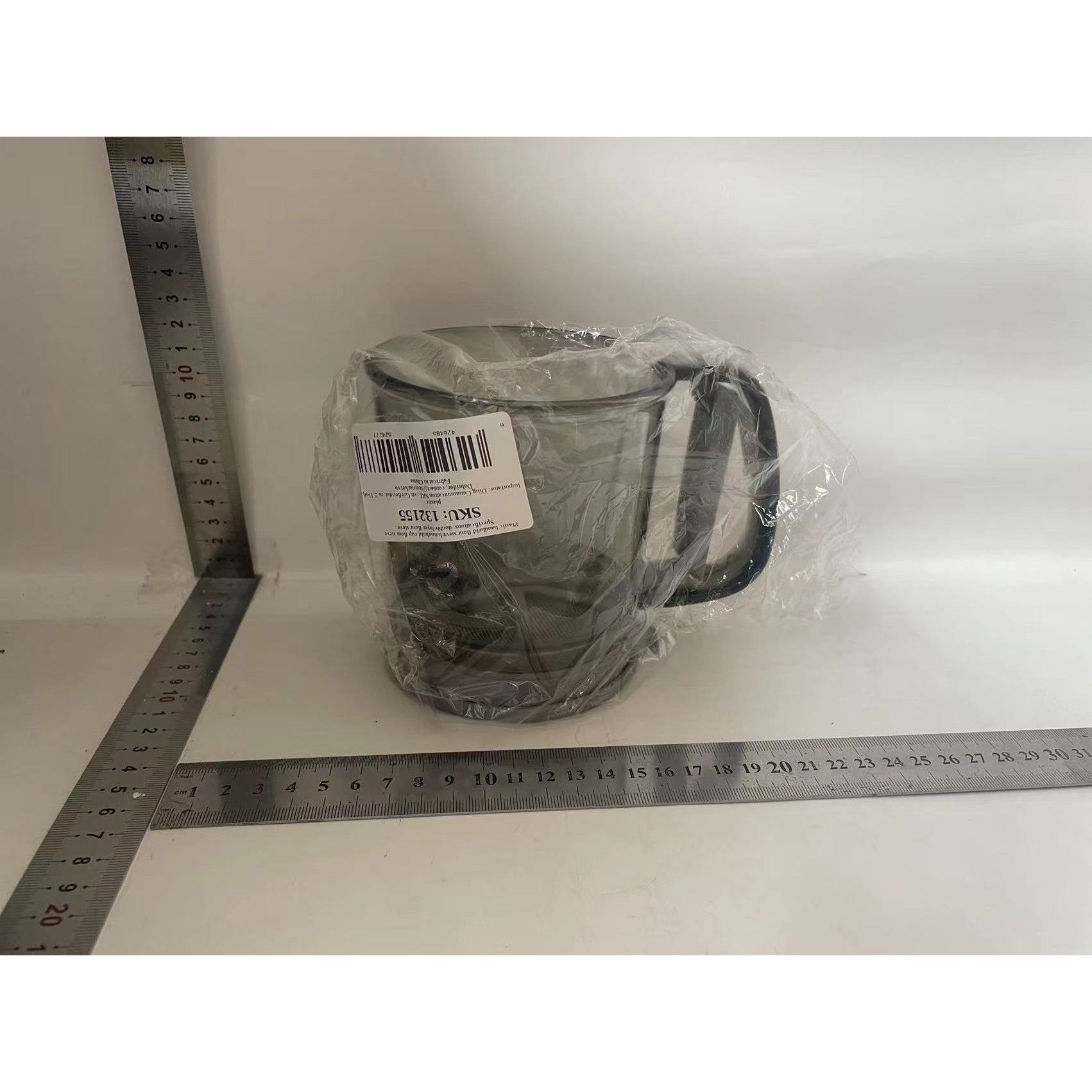 Sita de Faina Portabila, Flippy, din Plastic, cu Maner, Strat Dublu, Transparent-1