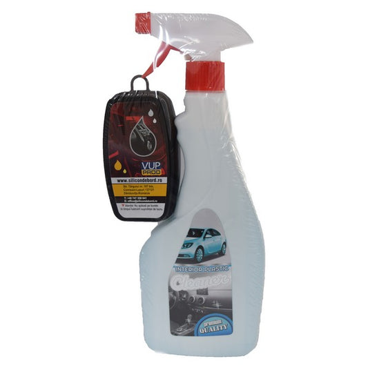 Solutie intretinere, revitalizare si curatare elemente din plastic, 500ml, cu pulverizator si aplicator-1