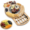 Platou Festiv, Flippy, din Lemn, pentru Branzeturi si Aperitive, 18 Piese, Maro-0
