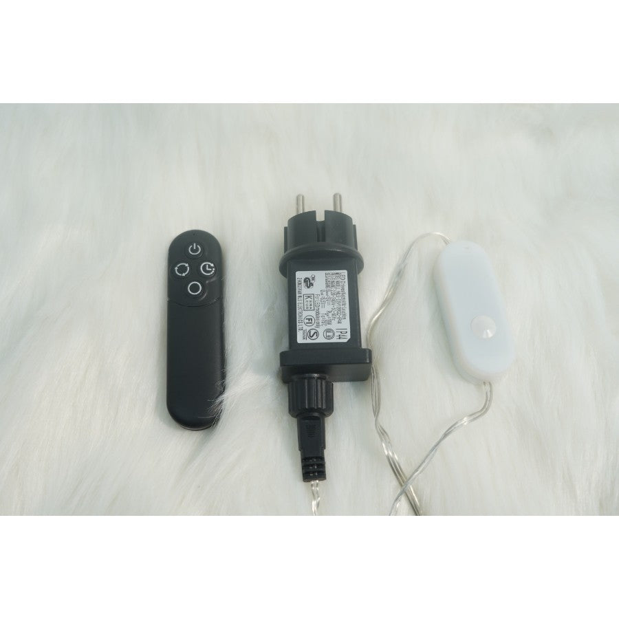 Pom decorativ cu leduri, Flippy, tip salcie, 400 Led, 2.1 M-1