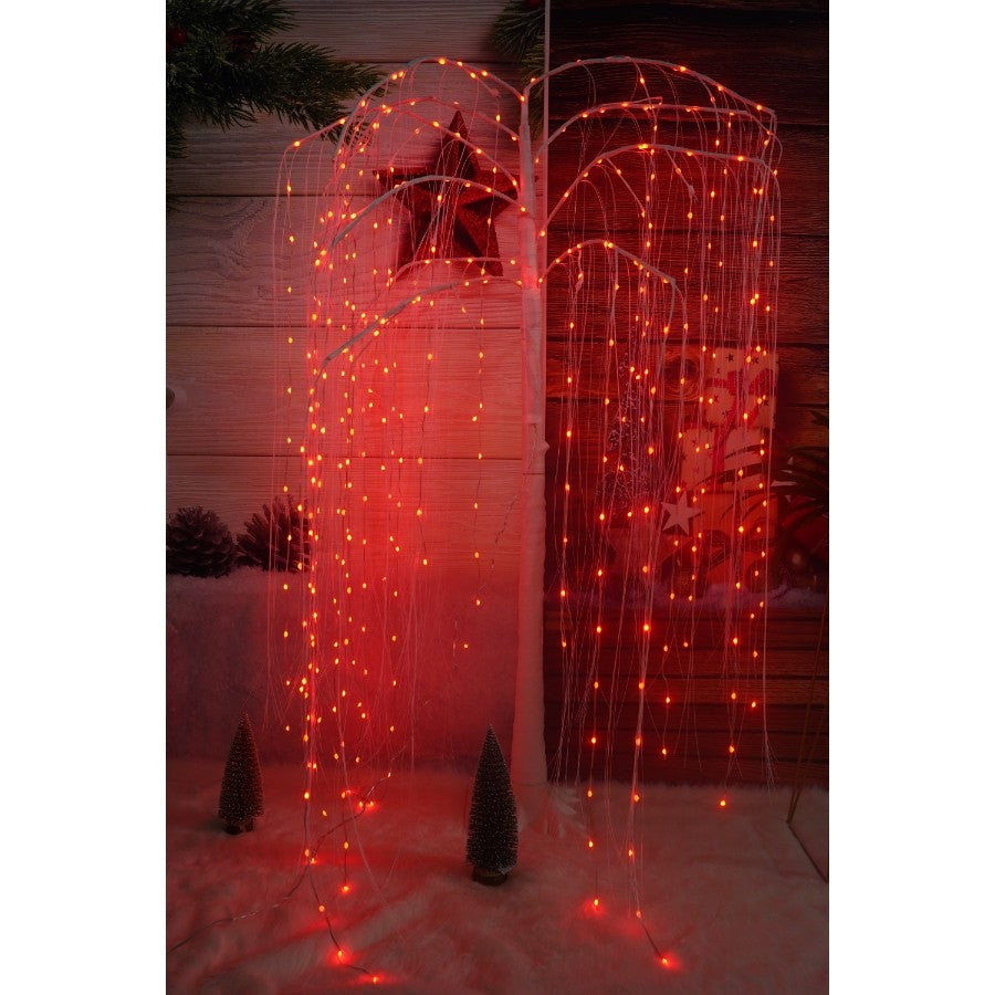 Pom decorativ cu leduri, Flippy, tip salcie, 400 Led, 2.1 M-2