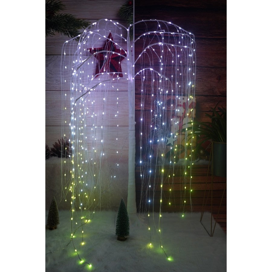 Pom decorativ cu leduri, Flippy, tip salcie, 400 Led, 2.1 M-3