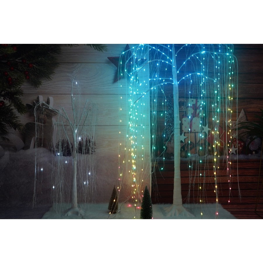 Pom decorativ cu leduri, Flippy, tip salcie, 400 Led, 2.1 M-4