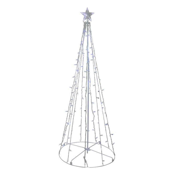 Pom luminos decorativ, Flippy, 480 Led, lumina alba+flash alb, 1.8 M-0
