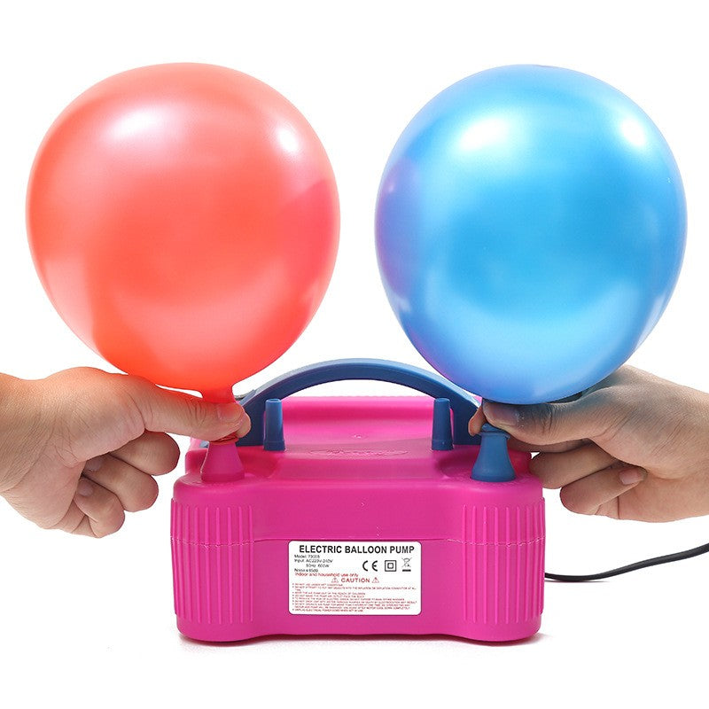 Pompa Electrica Pentru Umflat Baloane, 600 W, Roz cu albastru,-2