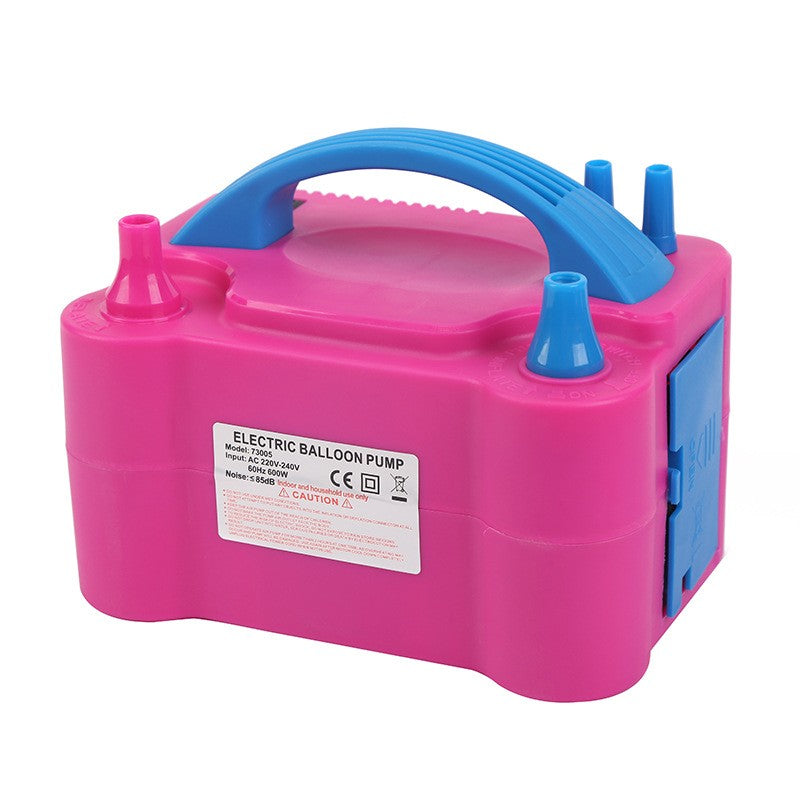 Pompa Electrica Pentru Umflat Baloane, 600 W, Roz cu albastru,-6