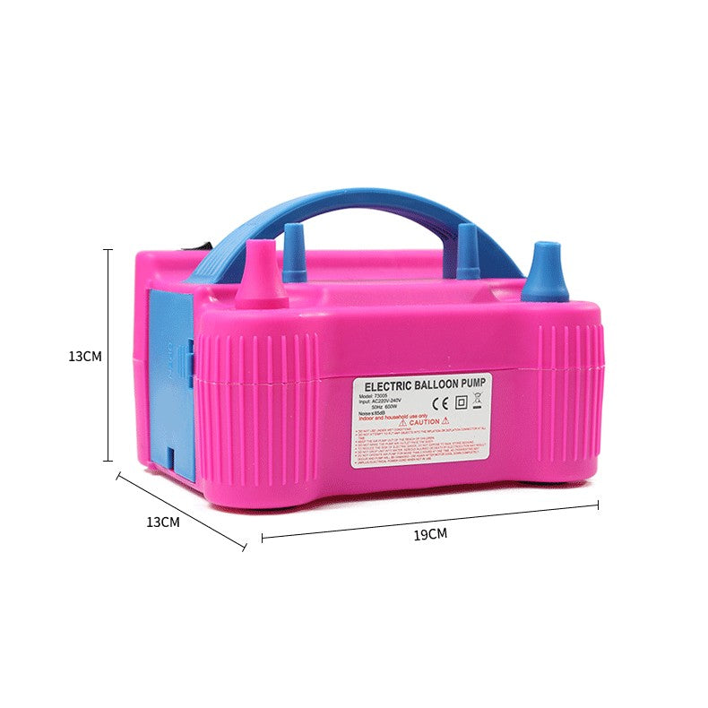 Pompa Electrica Pentru Umflat Baloane, 600 W, Roz cu albastru,-4