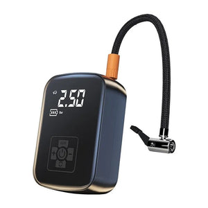 Pompa de Aer Wireless, Flippy, Portabila, 150 PSI, Pentru Anvelope si Mingi, Baterie 2000 mAh, Afisaj Digital, 12.7 x 8.5 cm, Negru-0