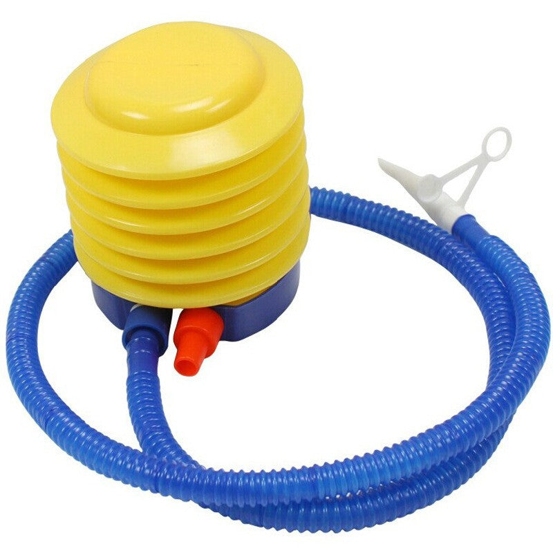 Pompa de picior, cu 3 adaptoare de valva, Air Step, Flippy, Galben-Albastru-1