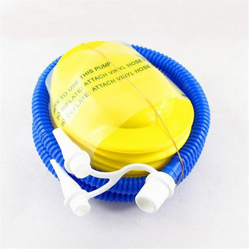 Pompa de picior, cu 3 adaptoare de valva, Air Step, Flippy, Galben-Albastru-3