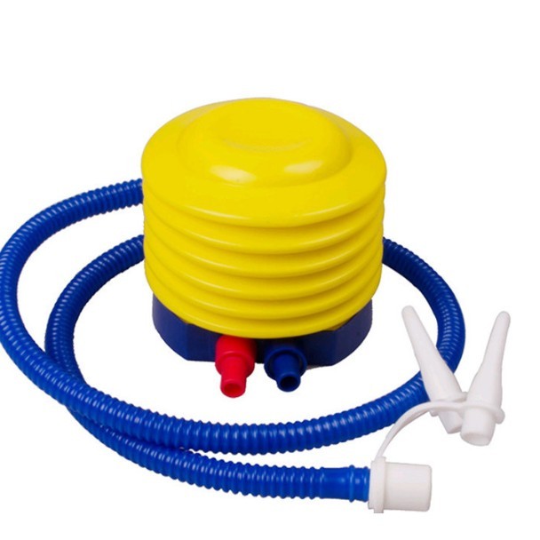 Pompa de picior, cu 3 adaptoare de valva, Air Step, Flippy, Galben-Albastru-4