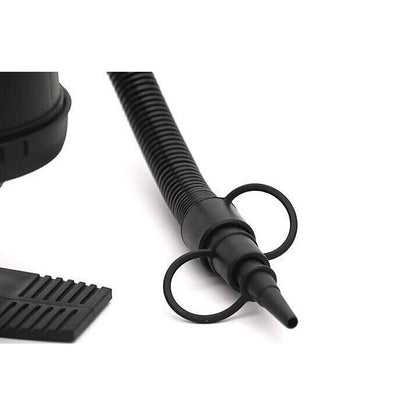 Pompa manuala pentru umflat obiecte gonflabile , colace , saltele , cu 3 adaptori pentru interconectare si furtun, negru, Flippy-4