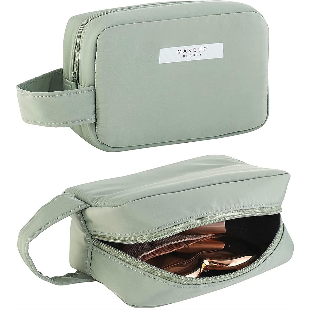 Portfard, Flippy, cu Maner, Material Impermeabil, pentru Cosmetice, 16 x 11 x 7 cm, Verde-4