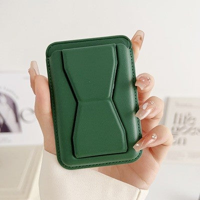 Portofel Flippy MagSafe pentru carduri cu suport integrat, Verde-1