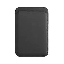 Portofel Flippy MagSafe piele pentru carduri compatibil cu Apple iPhone 12/12 Mini/12 Pro/12 Pro Max, Negru-1