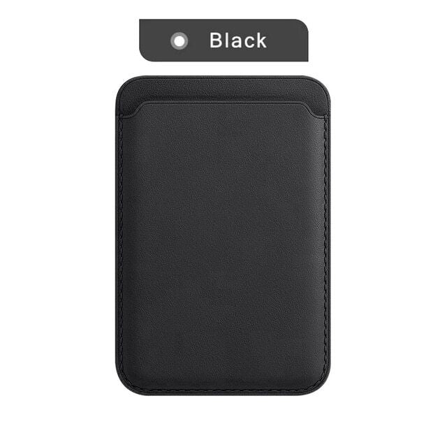 Portofel Flippy MagSafe piele pentru carduri compatibil cu Apple iPhone 12/12 Mini/12 Pro/12 Pro Max, Negru-4