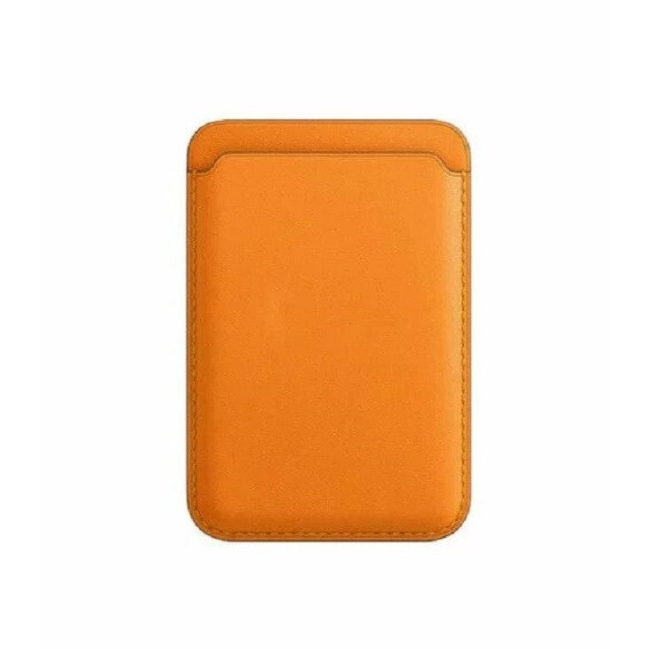 Portofel Flippy MagSafe piele pentru carduri compatibil cu Apple iPhone 12/12 Mini/12 Pro/12 Pro Max,Portocaliu-1