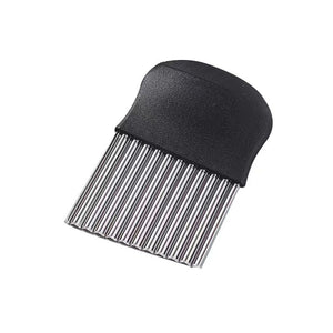 Cutit pentru Cartofi Ondulati, Flippy, Negru-0