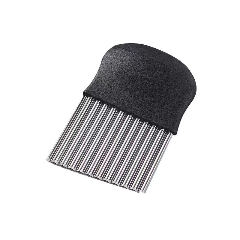 Cutit pentru Cartofi Ondulati, Flippy, Negru-0