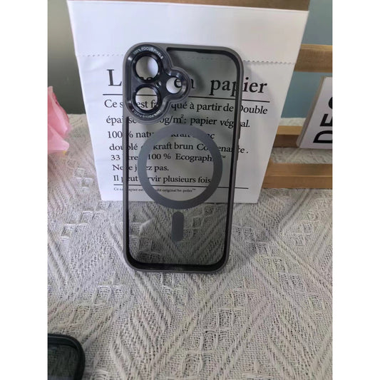 Husa de Protectie Compatibil cu iPhone 16, Flippy, Incarcare Wireless, Tehnologie Magsafe, Carcasa din TPU/ PC, Protectie Camera, Antisoc, Antizgariere, Gri-0
