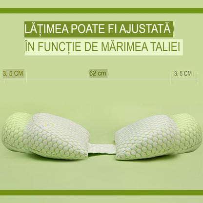 Set Perna pentru Gravide, Flippy, Husa Detasabila, Spuma Moale, Utilizare in Forma H si U, Reglabila, Latime Ajustabila, Proactive, Verde-5