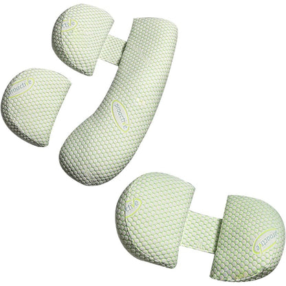 Set Perna pentru Gravide, Flippy, Husa Detasabila, Spuma Moale, Utilizare in Forma H si U, Reglabila, Latime Ajustabila, Proactive, Verde-6