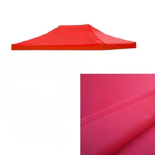 Prelata,copertina pentru acoperis cort tip pavilion Flippy, 3 x 4.5 m , impermeabila, invelis din material textil oxfort 700D, cauciucat Rosu Varf Plat-1