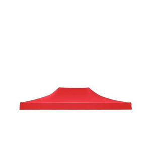 Prelata,copertina pentru acoperis cort tip pavilion Flippy, 3 x 4.5 m , impermeabila, invelis din material textil oxfort 700D, cauciucat Rosu Varf Plat-0