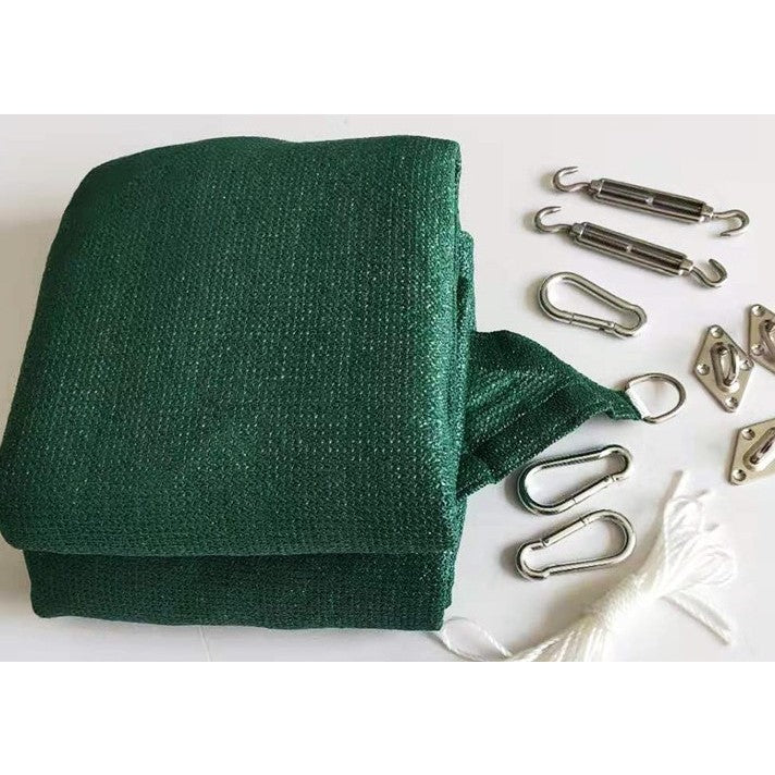 Prelata de soare/ Copertina de tip parasolar, triunghiulara, 3x3x3 m, verde-1