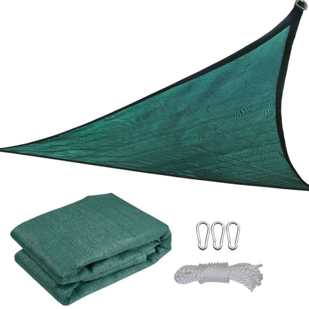 Prelata de soare/ Copertina de tip parasolar, triunghiulara, 3x3x3 m, verde-0
