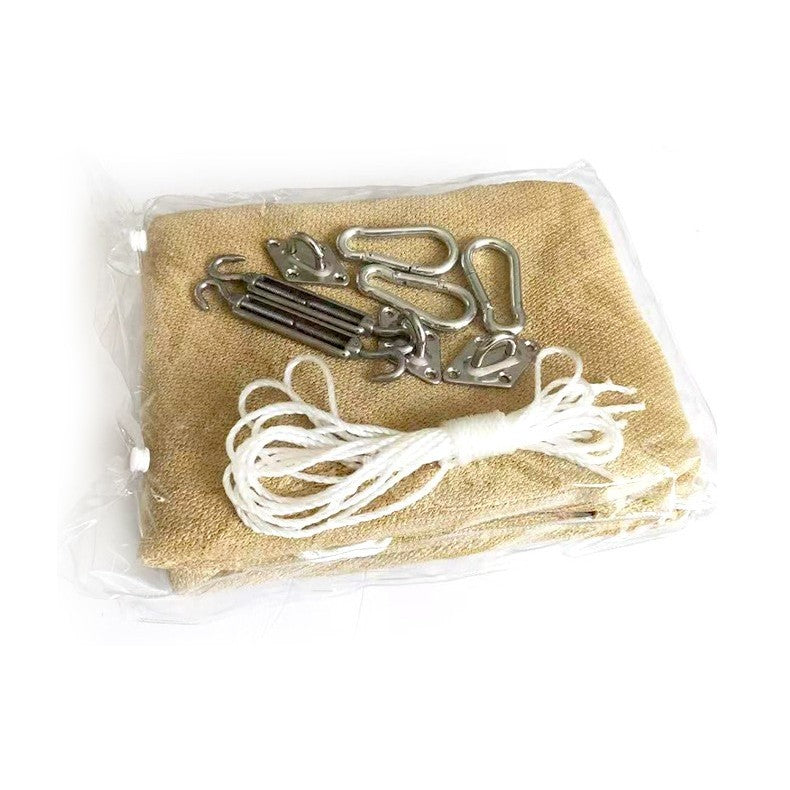 Prelata de soare/ Copertina de tip parasolar, triunghiulara, 4x4x4 m, galbena-1