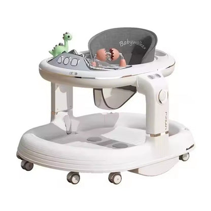Premergator Multifunctional, Flippy, Antemergator, Balansoar, Scaun de Masa, Functie Muzicala, din ABS, Roti Universale, Inaltime Reglabila, Sistem Antirasturnare, Greutate Portanta 25 kg, +6 Luni, Alb-0
