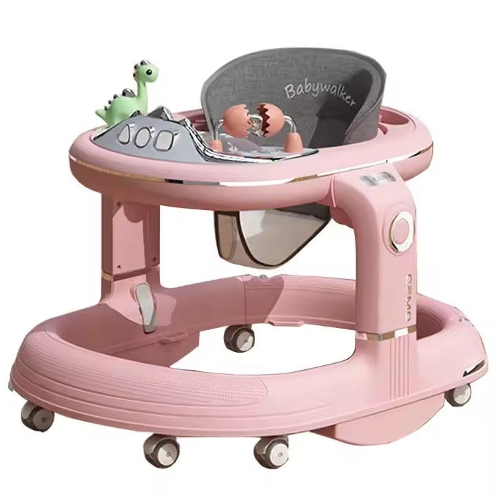 Premergator 5in1, Flippy, Antemergator, Balansoar, Scaun de Masa, Functie Muzicala, din ABS, Roti Universale, Inaltime Reglabila, Sistem Antirasturnare, Greutate Portanta 25 kg, +6 Luni, Roz-0