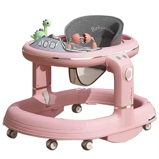 Premergator 5in1, Flippy, Antemergator, Balansoar, Scaun de Masa, Functie Muzicala, din ABS, Roti Universale, Inaltime Reglabila, Sistem Antirasturnare, Greutate Portanta 25 kg, +6 Luni, Roz-0