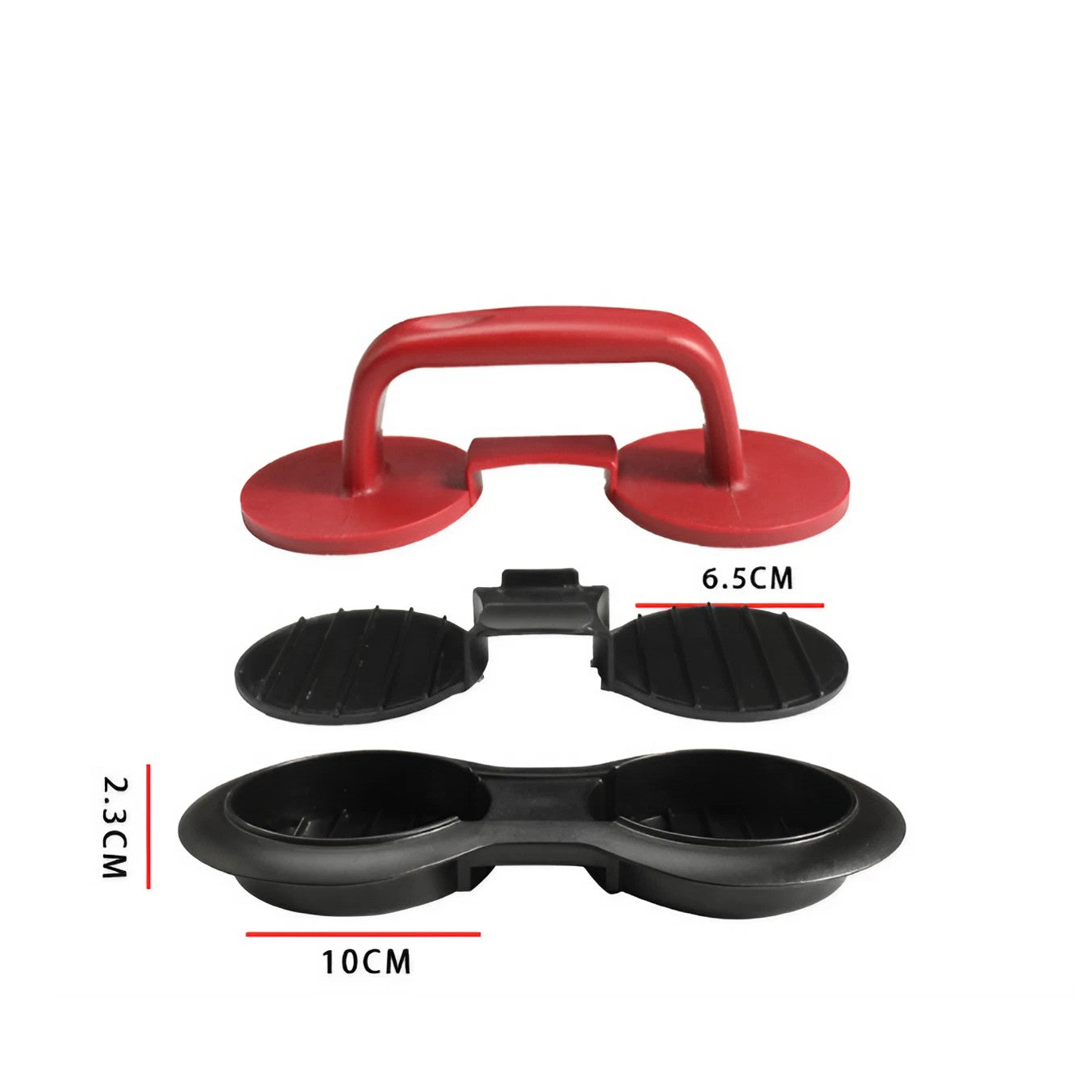 Presa dubla pentru hamburgeri 2 in 1, forma si presa, cu maner, material ABS, 20x10 cm, 140 g, negru-4