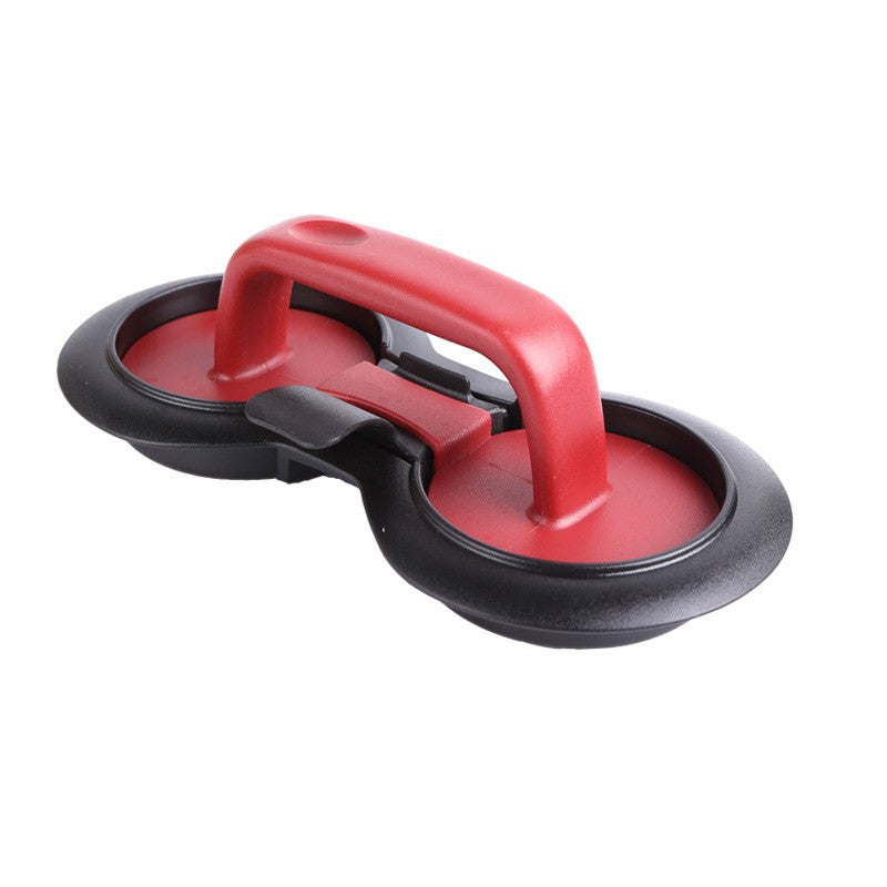 Presa dubla pentru hamburgeri 2 in 1, forma si presa, cu maner, material ABS, 20x10 cm, 140 g, negru-0