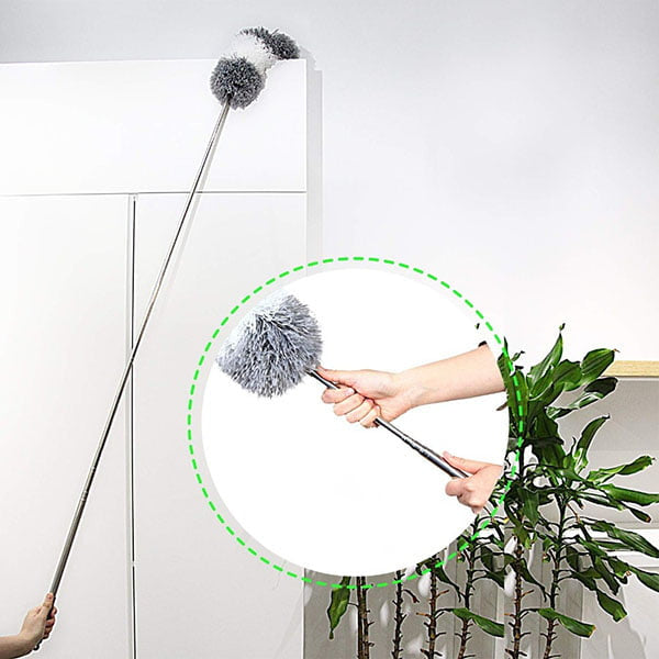 Pamatuf pentru praf din microfibra cu maner telescopic 2,5 M