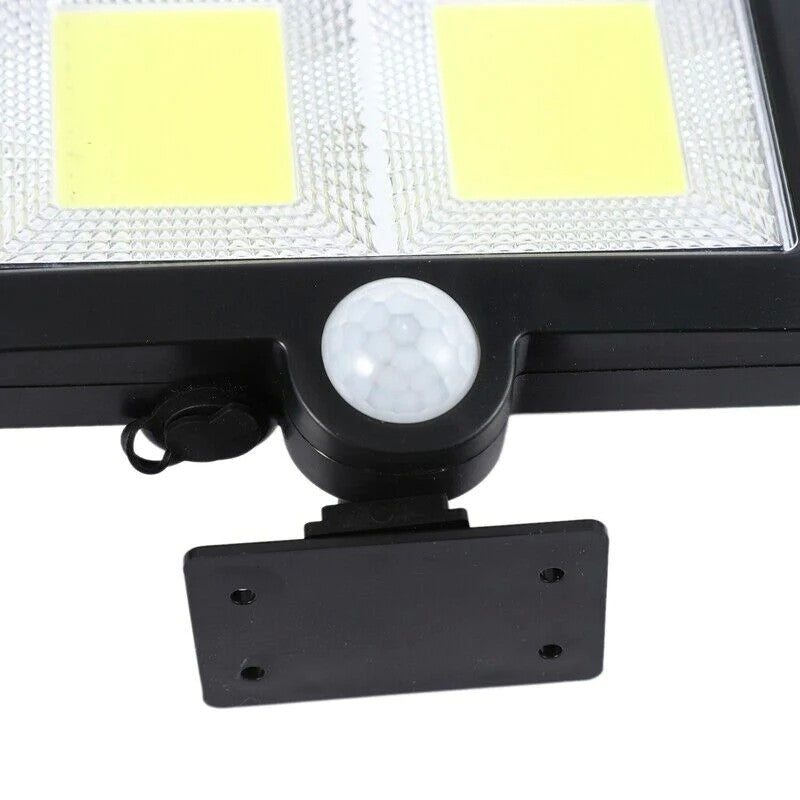 Lampa solara Flippy cu senzor de miscare, 108 COB LED, 2 grile, 2400lm, ip65, negru-5
