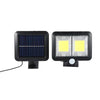 Lampa solara Flippy cu senzor de miscare, 108 COB LED, 2 grile, 2400lm, ip65, negru-0