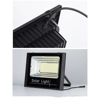 Proiector LED SMD 500W cu incarcare solara Flippy, panou solar, cu telecomanda, suport prindere, material ABS, 18AH, 400 LED-uri, temperatura culoare 6500k, 32x26x9 cm, negru-4