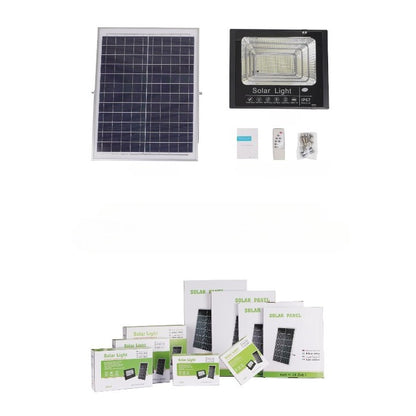 Proiector LED/Lampa solara de exterior Flippy, 15 cm x 20 cm, Rezistent la Apa IP67, cu Panou Solar, 114 LED SMD, 65W, Senzor de lumina, Timer, cu Telecomanda, 2 moduri de iluminat, kit montaj inclus, Lumina Rece-2