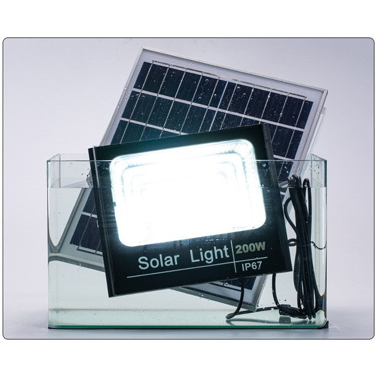 Proiector LED/Lampa solara de exterior Flippy, 22 cm x 27 cm, Rezistent la Apa IP67, cu Panou Solar, 248 LED SMD, 150 W, Senzor de lumina, Timer, cu Telecomanda, 2 moduri de iluminat, kit montaj inclus, Lumina Rece-3