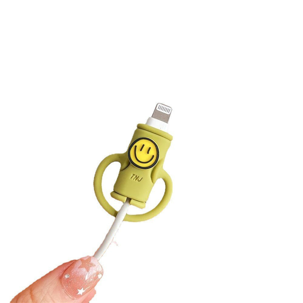 Protectie cablu USB Flippy, din silicon, model 3, multicolor-2