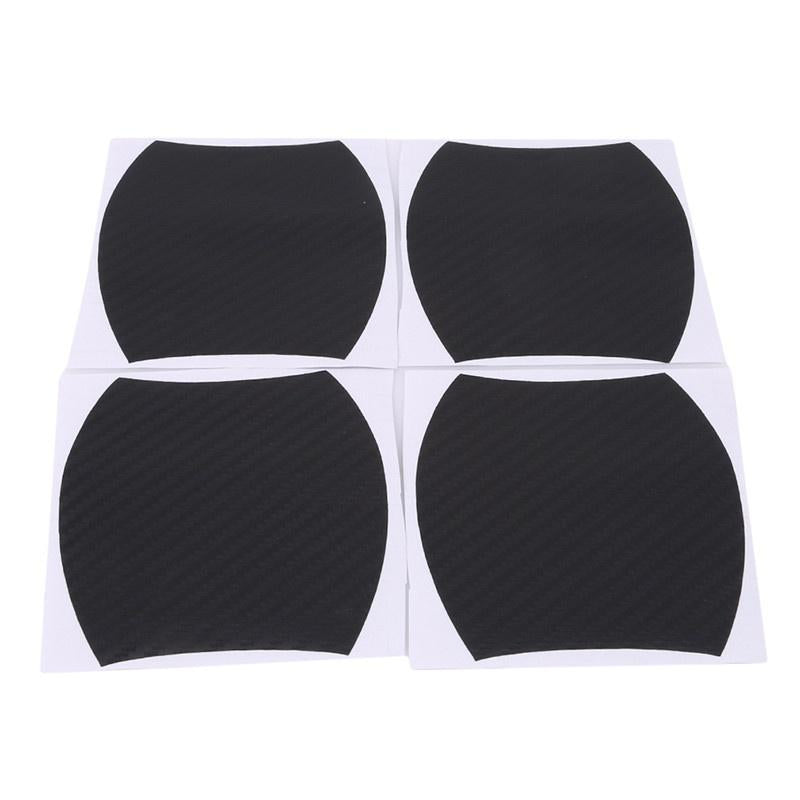 Set 4 bucati protectie zgarieturi manere usa din autocolant carbon 3D Negru-1