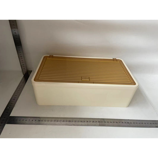 Dulap pentru Baie, Flippy, Montare pe Perete fara Perforare, 36.5x10.9x20 cm, cu 3 Rafturi, Bej, Usa Transparenta-1