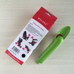 Aparat de Scos Samburi, Flippy, Manual, pentru Cirese, cu Maner, Verde-0