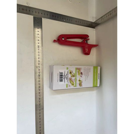 Aparat de Scos Samburi, Flippy, Manual, pentru Cirese, cu Maner, Rosu-1