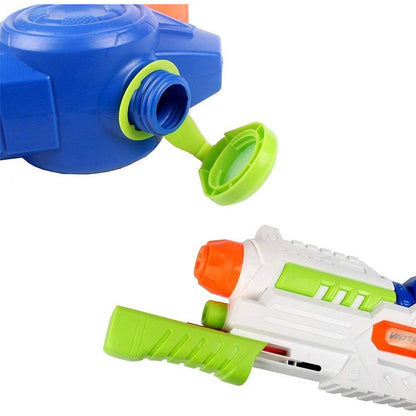 Pistol cu Apa pentru Copii, Rezervor, Pentru Piscina/Plaja, Flippy, 6ani+, Albastru/Multicolor, 1000ML-3
