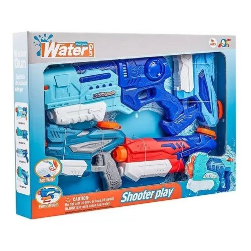 Set 4x Pistol cu Apa pentru Copii, Flippy, 6ani+, Multicolor, 1x 900 ML +  3x 300 ML-7