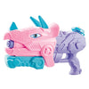 Pistol cu Apa pentru Copii, Rezervor, Pentru Piscina/Plaja, Flippy, 6ani+, Triceratops, 3 duze, Roz, 640ML-0